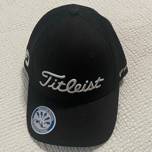 Titleist Junior Black Sport Mesh Golf Cap